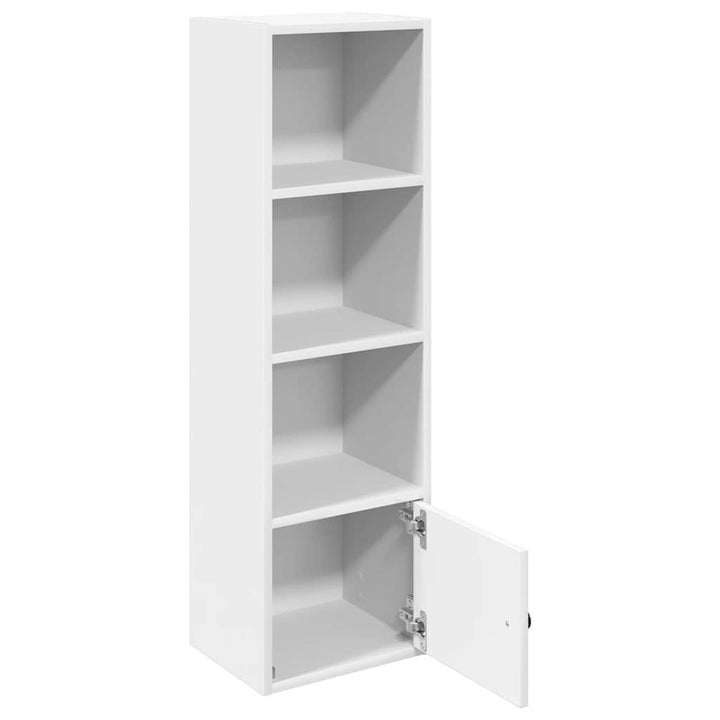bogreol 31x24x102 cm konstrueret træ hvid