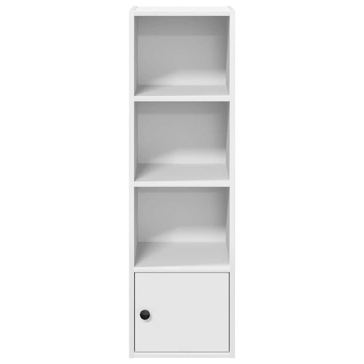 bogreol 31x24x102 cm konstrueret træ hvid