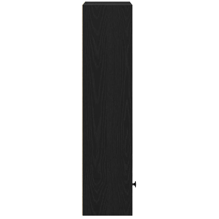 bogreol 31x24x102 cm konstrueret træ sort-eg