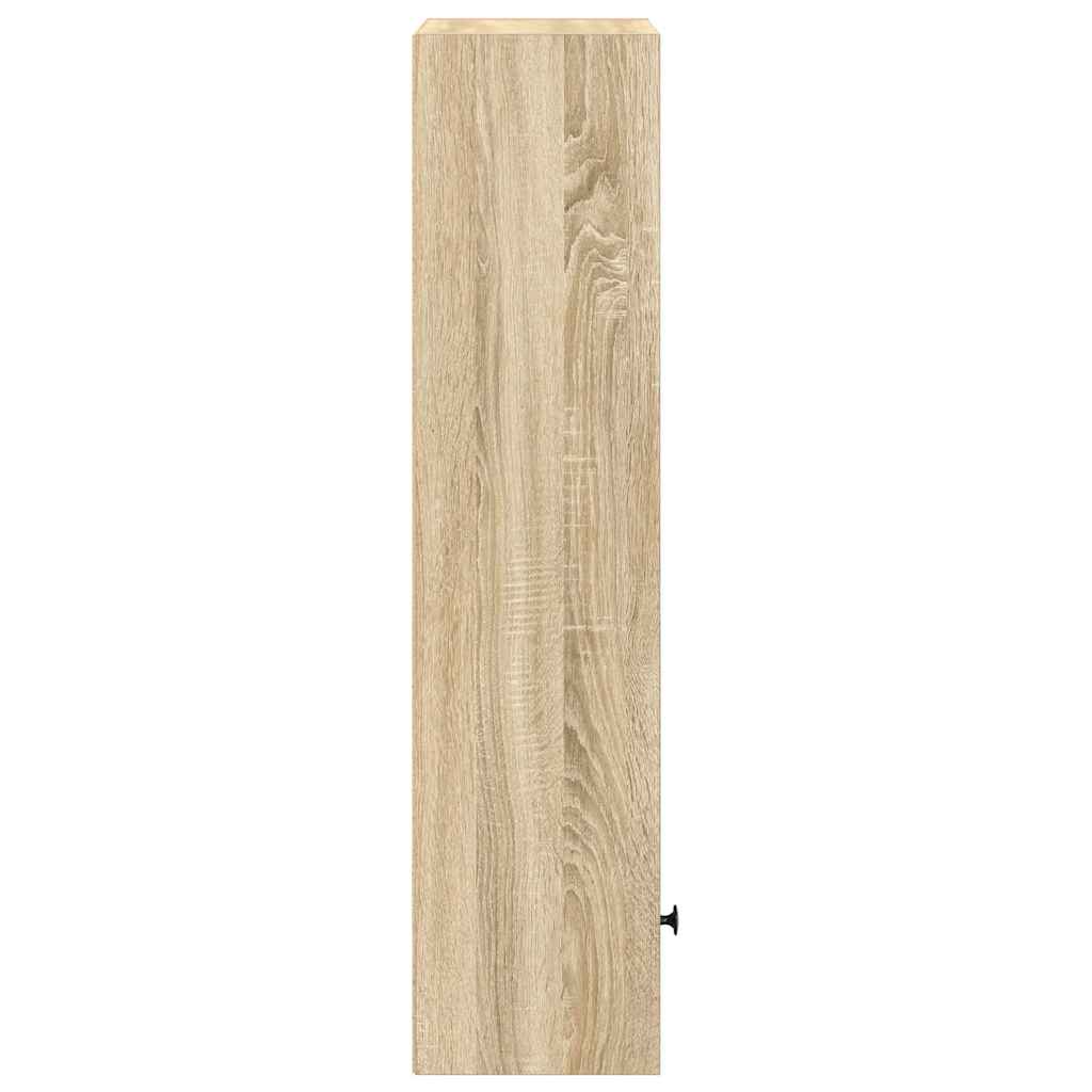 bogreol 31x24x102 cm konstrueret træ sonoma-eg