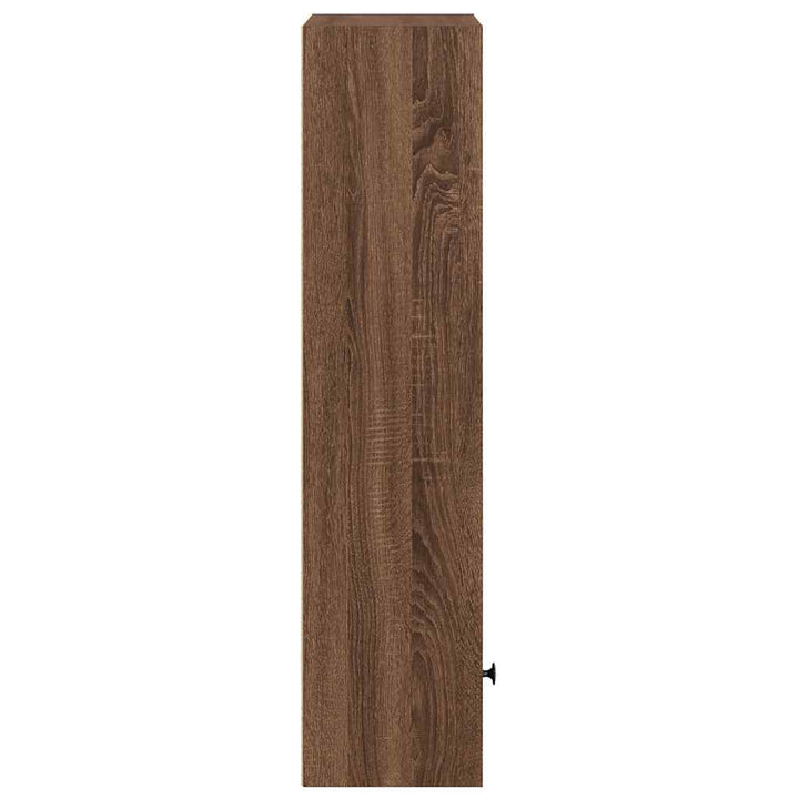 bogreol 31x24x102 cm konstrueret træ brun egetræsfarve