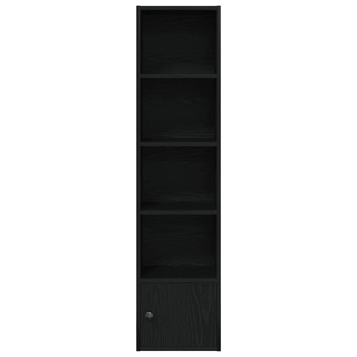 bogreol 31x24x127 cm konstrueret træ sort-eg
