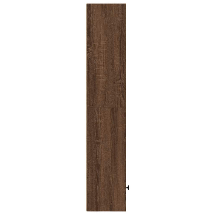 bogreol 31x24x127 cm konstrueret træ brun egetræsfarve