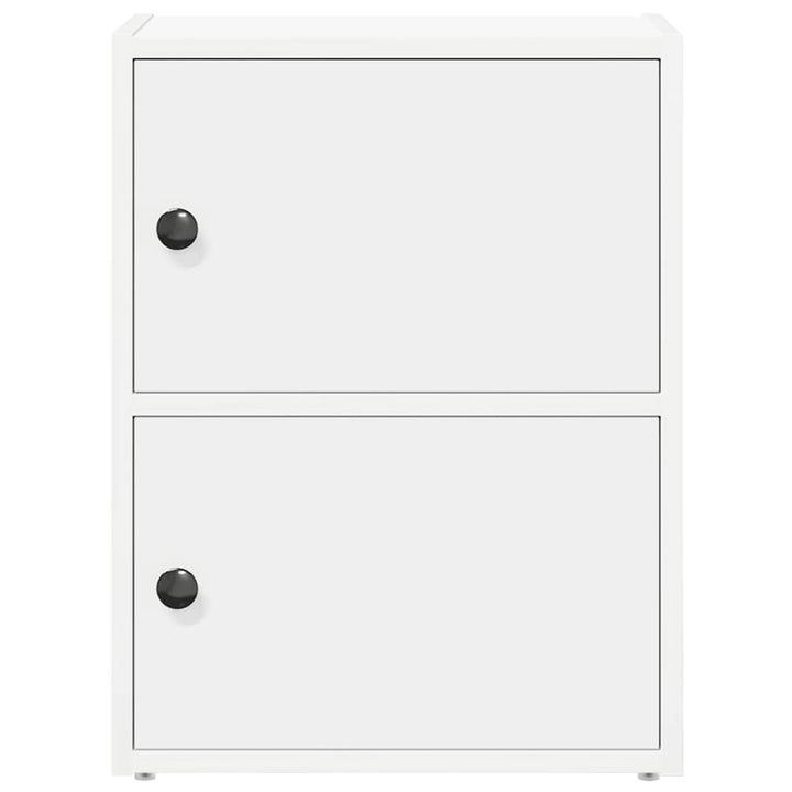 bogreol 40x24x52 cm konstrueret træ hvid