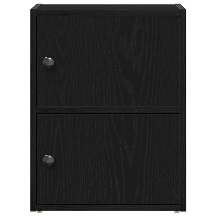 bogreol 40x24x52 cm konstrueret træ sort-eg