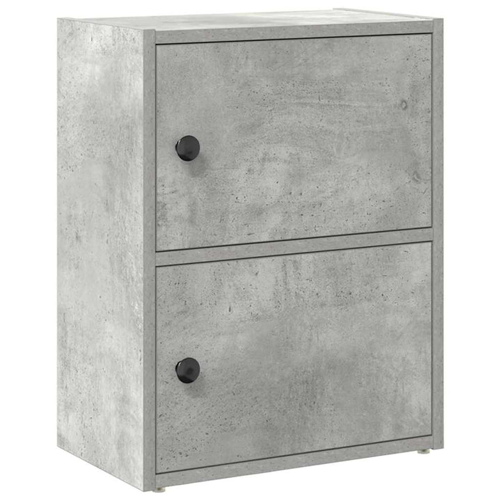 bogreol 40x24x52 cm konstrueret træ betongrå