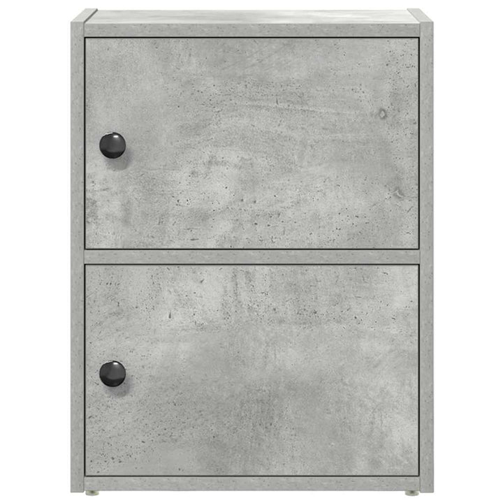 bogreol 40x24x52 cm konstrueret træ betongrå