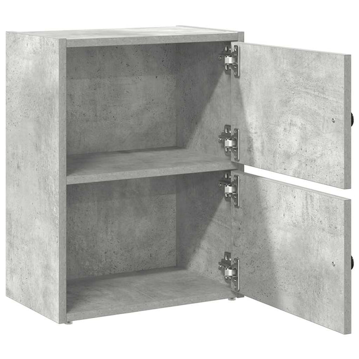 bogreol 40x24x52 cm konstrueret træ betongrå