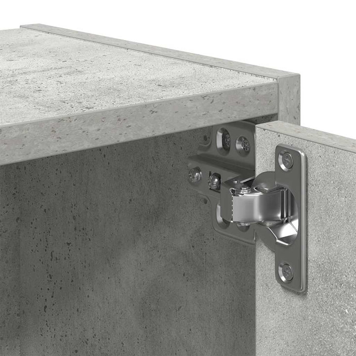 bogreol 40x24x52 cm konstrueret træ betongrå