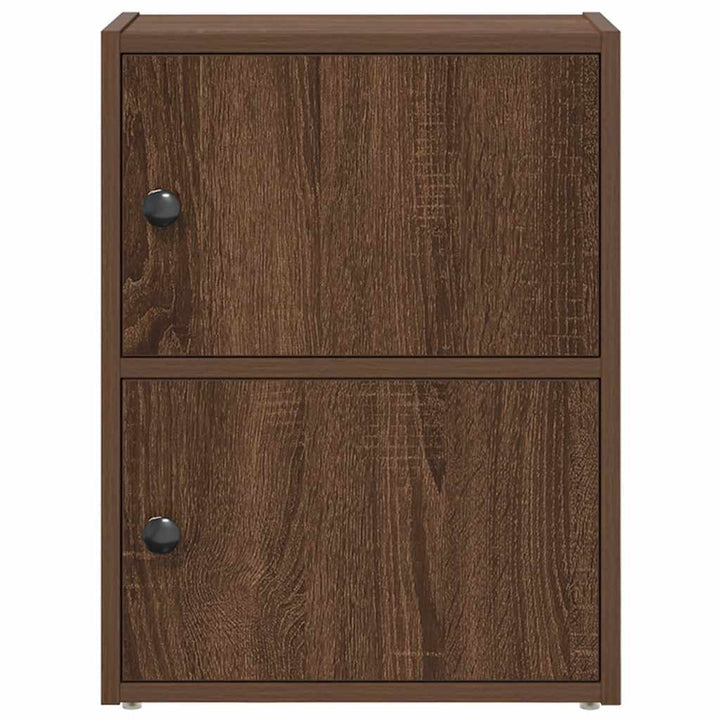 bogreol 40x24x52 cm konstrueret træ brun egetræsfarve