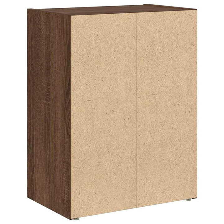 bogreol 40x24x52 cm konstrueret træ brun egetræsfarve