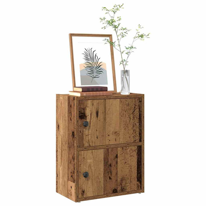 bogreol 40x24x52 cm konstrueret træ antikt træ