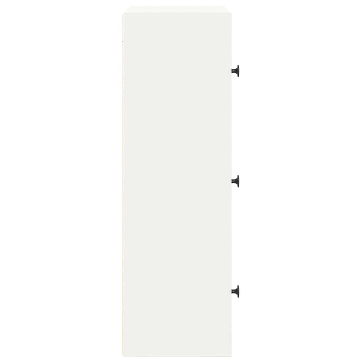 bogreol 40x24x77 cm konstrueret træ hvid