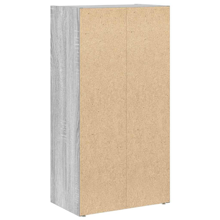 bogreol 40x24x77 cm konstrueret træ grå sonoma-eg