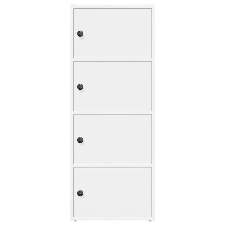 bogreol 40x24x102 cm konstrueret træ hvid