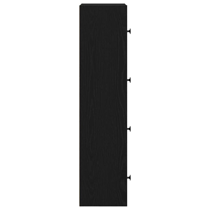 bogreol 40x24x102 cm konstrueret træ sort-eg