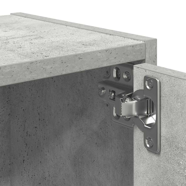 bogreol 40x24x102 cm konstrueret træ betongrå
