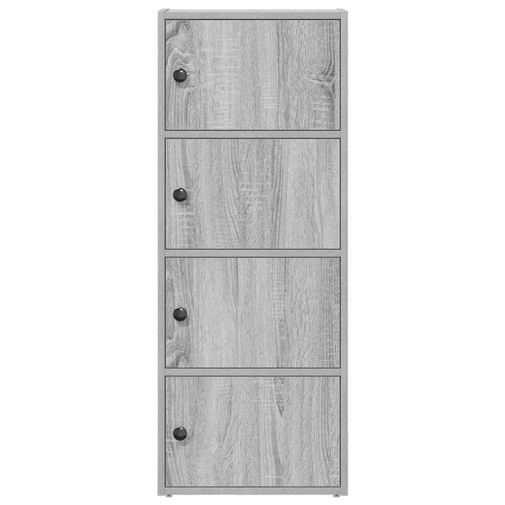 bogreol 40x24x102 cm konstrueret træ grå sonoma-eg