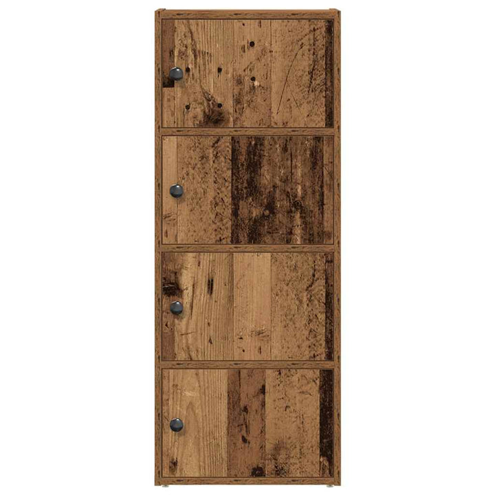 bogreol 40x24x102 cm konstrueret træ antikt træ