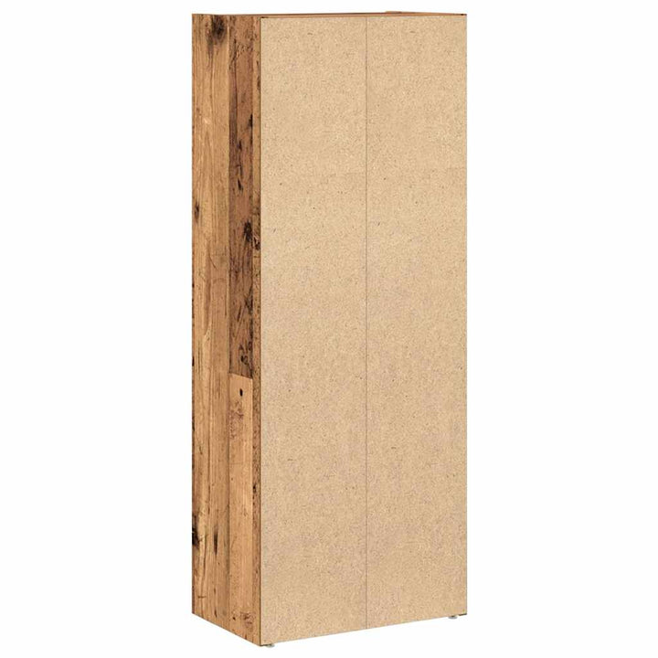 bogreol 40x24x102 cm konstrueret træ antikt træ