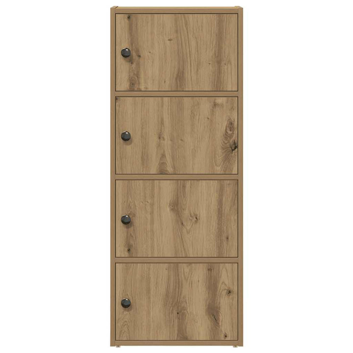 bogreol 40x24x102 cm konstrueret træ kunsteg