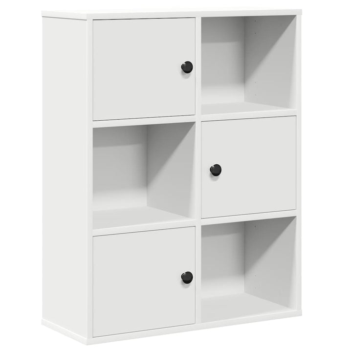 bogreol 60x24x76,5 cm konstrueret træ hvid