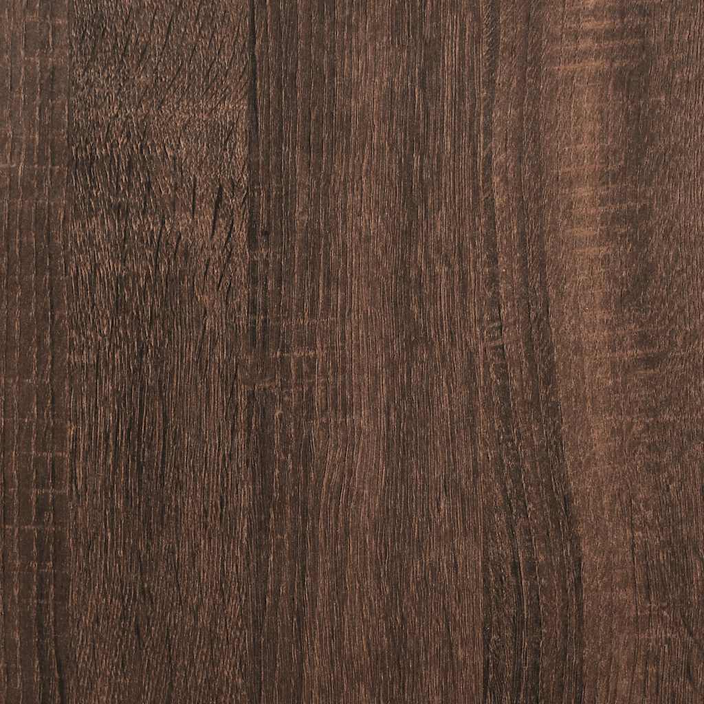 bogreol 89x24x101,5 cm konstrueret træ brun egetræsfarve