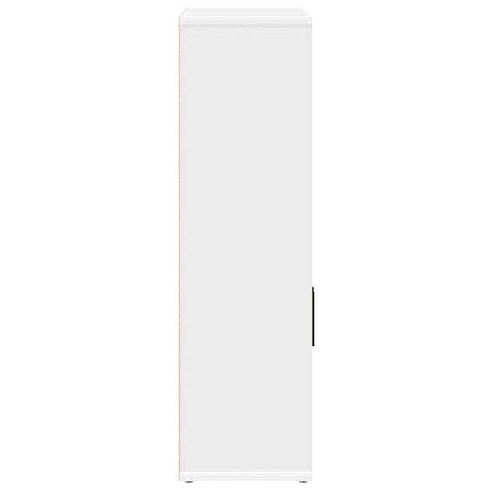 bogreol 60x24x85 cm konstrueret træ hvid