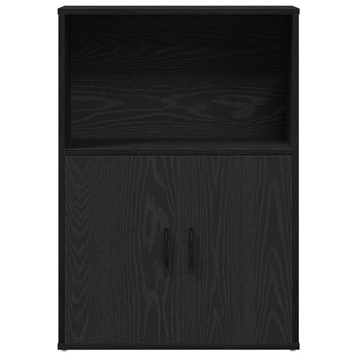 bogreol 60x24x85 cm konstrueret træ sort-eg