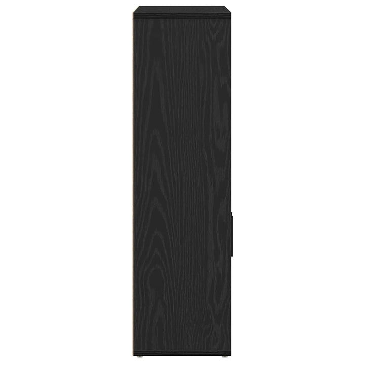 bogreol 60x24x85 cm konstrueret træ sort-eg