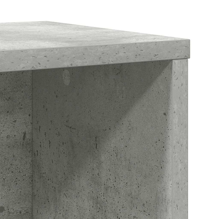 bogreol 60x24x85 cm konstrueret træ betongrå