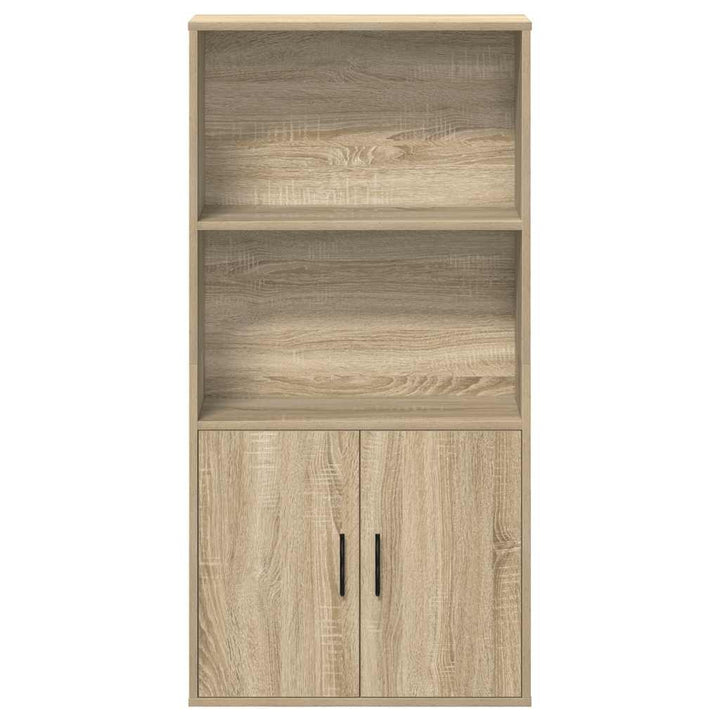 bogreol 60x24x120 cm konstrueret træ sonoma-eg