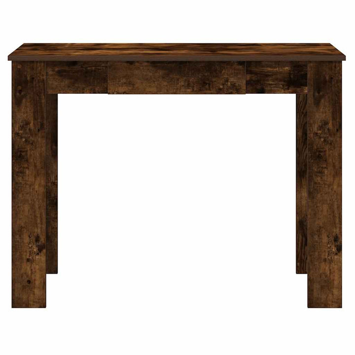 skrivebord 100x45x75 cm konstrueret træ røget egetræsfarve