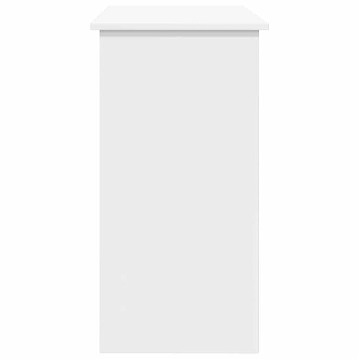 skrivebord 80x40x75 cm konstrueret træ hvid