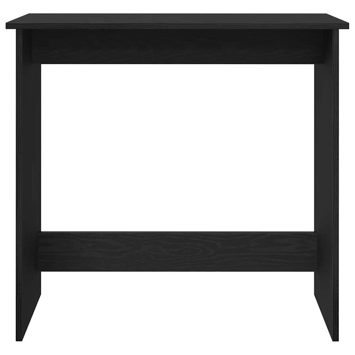 skrivebord 80x40x75 cm konstrueret træ sort