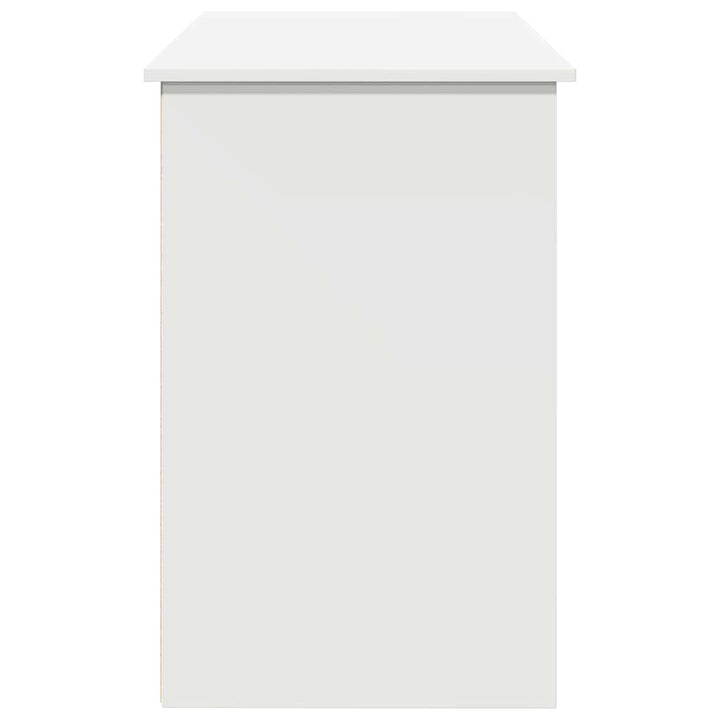 skrivebord 102x50x75 cm konstrueret træ hvid