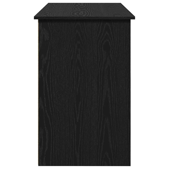 skrivebord 102x50x75 cm konstrueret træ sort