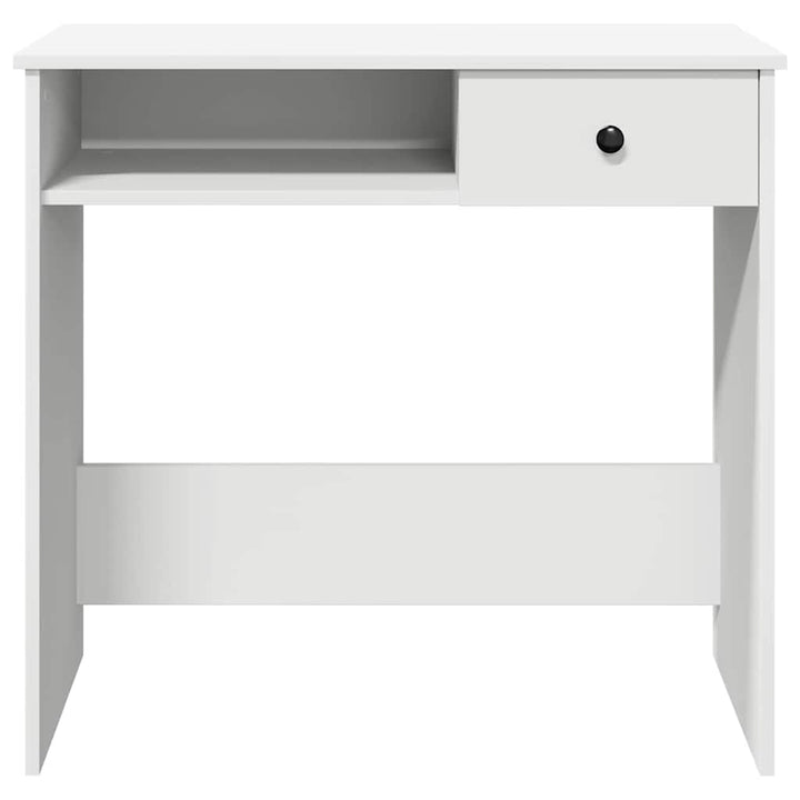 skrivebord 80x40x75 cm konstrueret træ hvid
