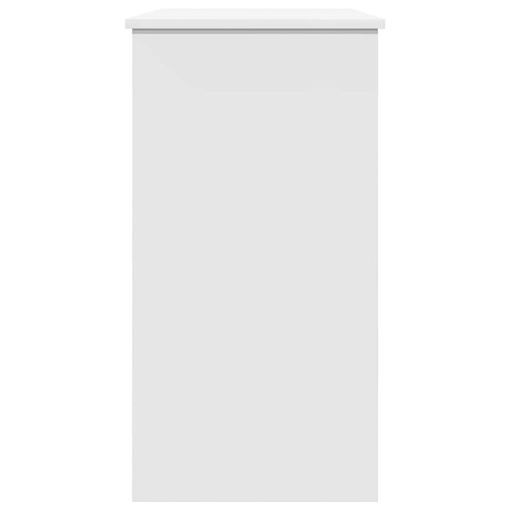 skrivebord 80x40x75 cm konstrueret træ hvid