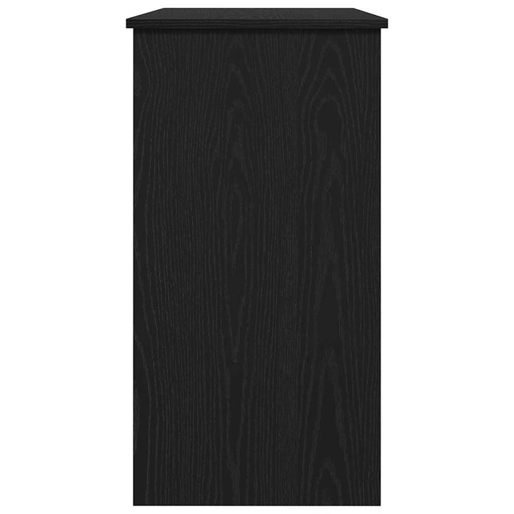 skrivebord 80x40x75 cm konstrueret træ sort