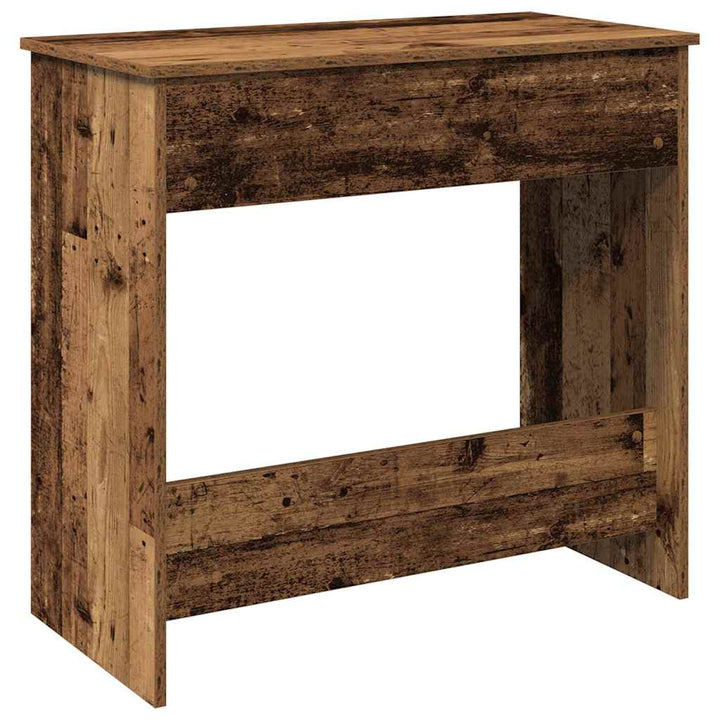 skrivebord 80x40x75 cm konstrueret træ antikt træ