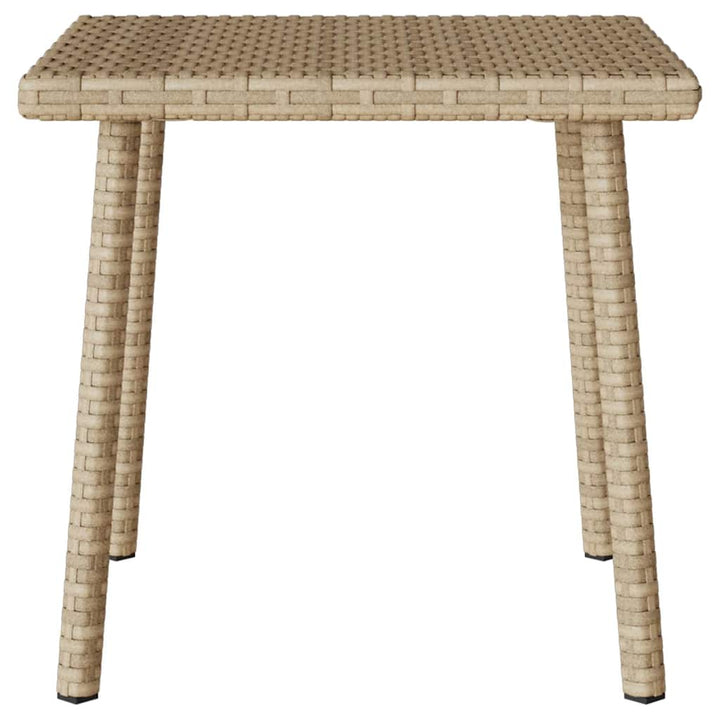 havesofabord 40x40x37 cm firkantet polyrattan beige