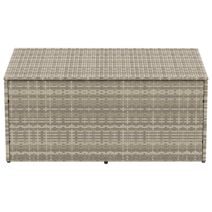 opbevaringskasse til haven 110x50x58 cm polyrattan lysegrå