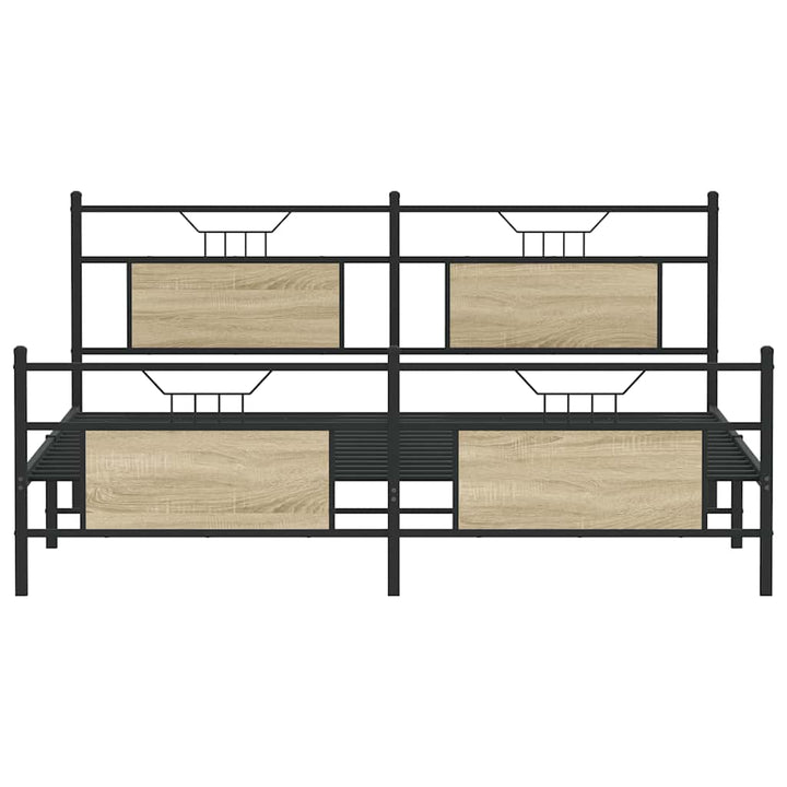 sengeramme uden madras 180x200 cm metal sonoma-eg