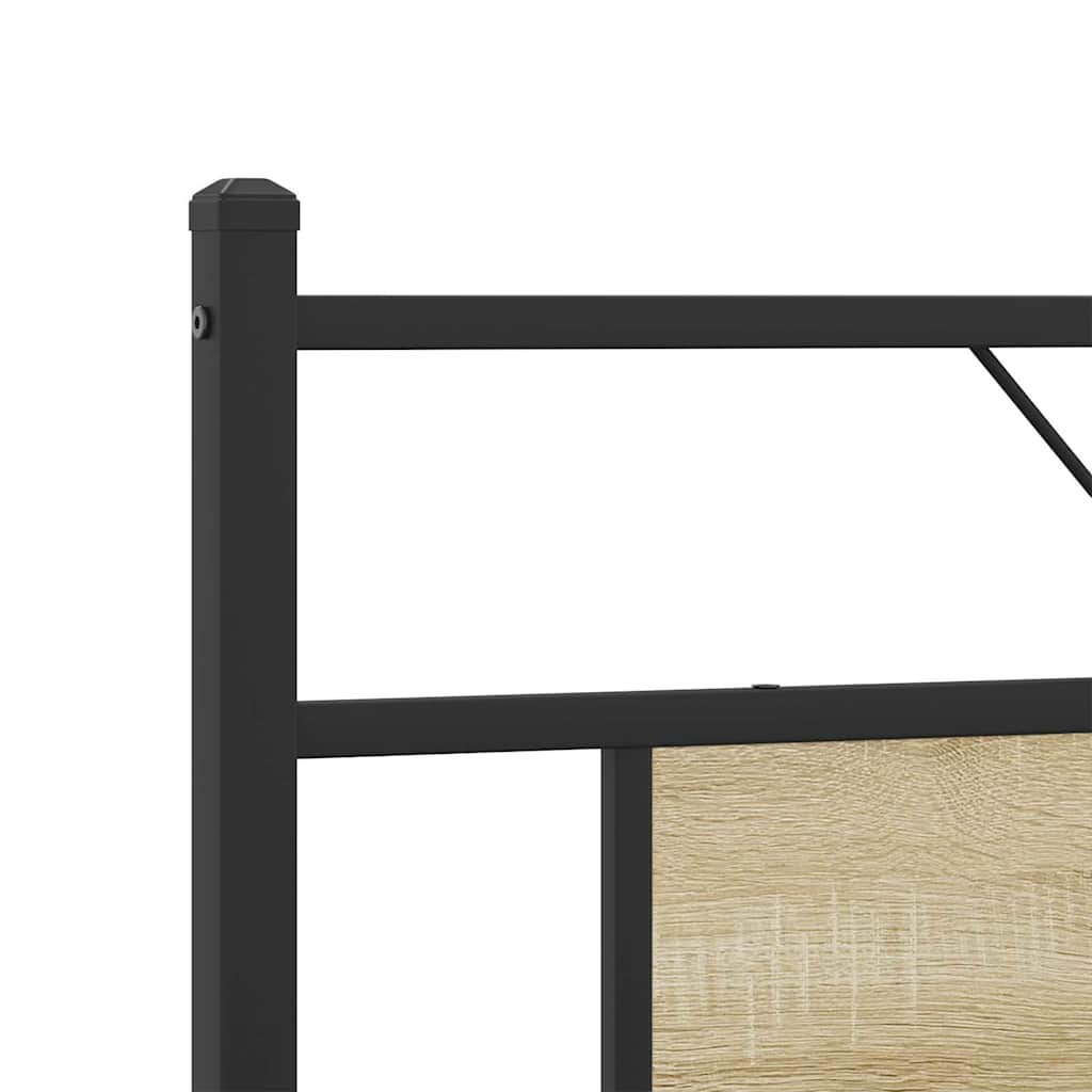 sengeramme uden madras 180x200 cm metal sonoma-eg