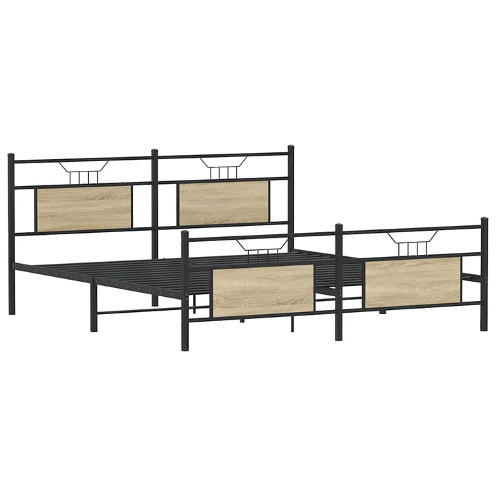 sengeramme uden madras 183x213 cm metal sonoma-eg