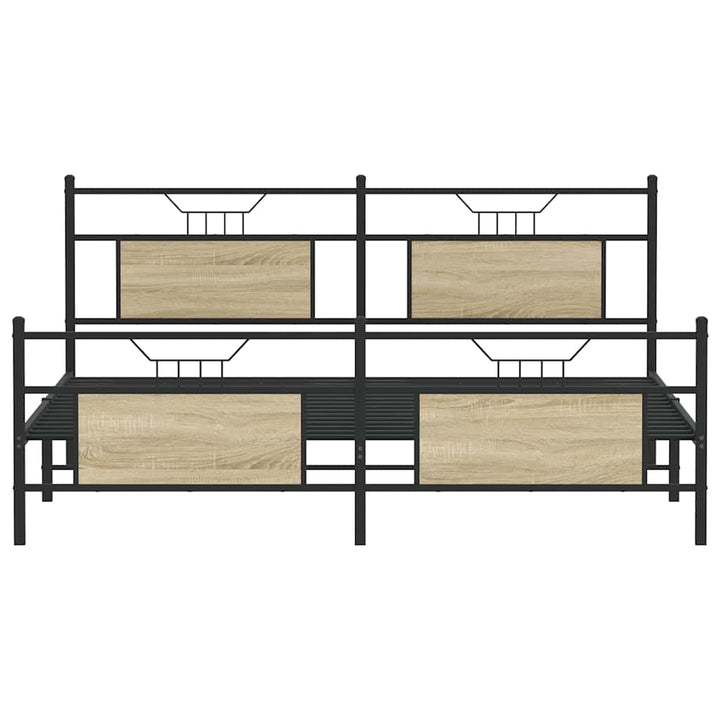 sengeramme uden madras 183x213 cm metal sonoma-eg