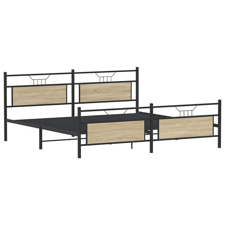 sengeramme uden madras 193x203 cm metal sonoma-eg