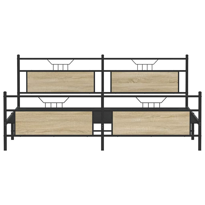sengeramme uden madras 193x203 cm metal sonoma-eg