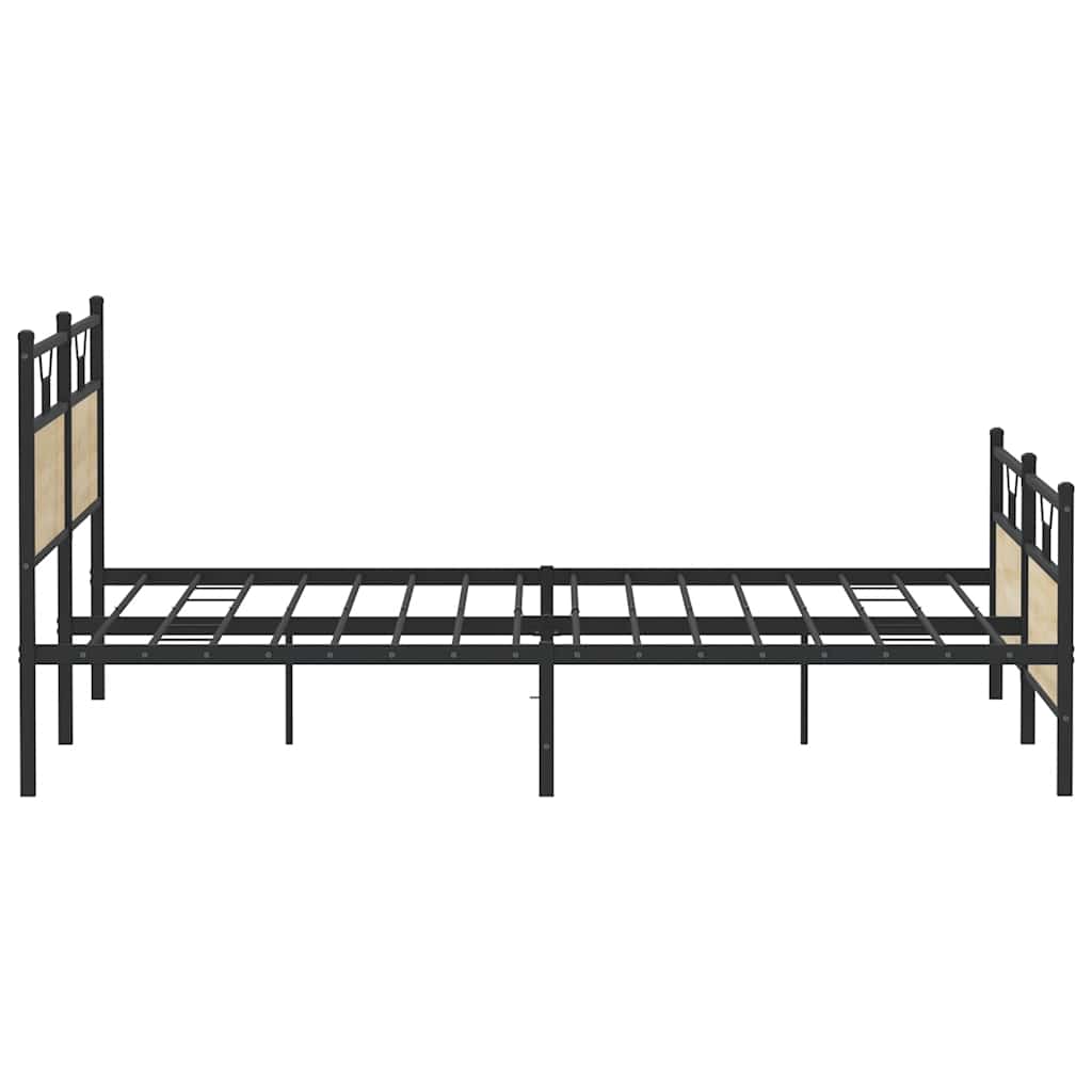 sengeramme uden madras 193x203 cm metal sonoma-eg